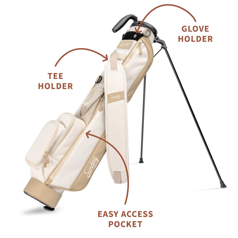 Sac de Golf Par-3 "THE LOMA" Couleur Amande Grillée