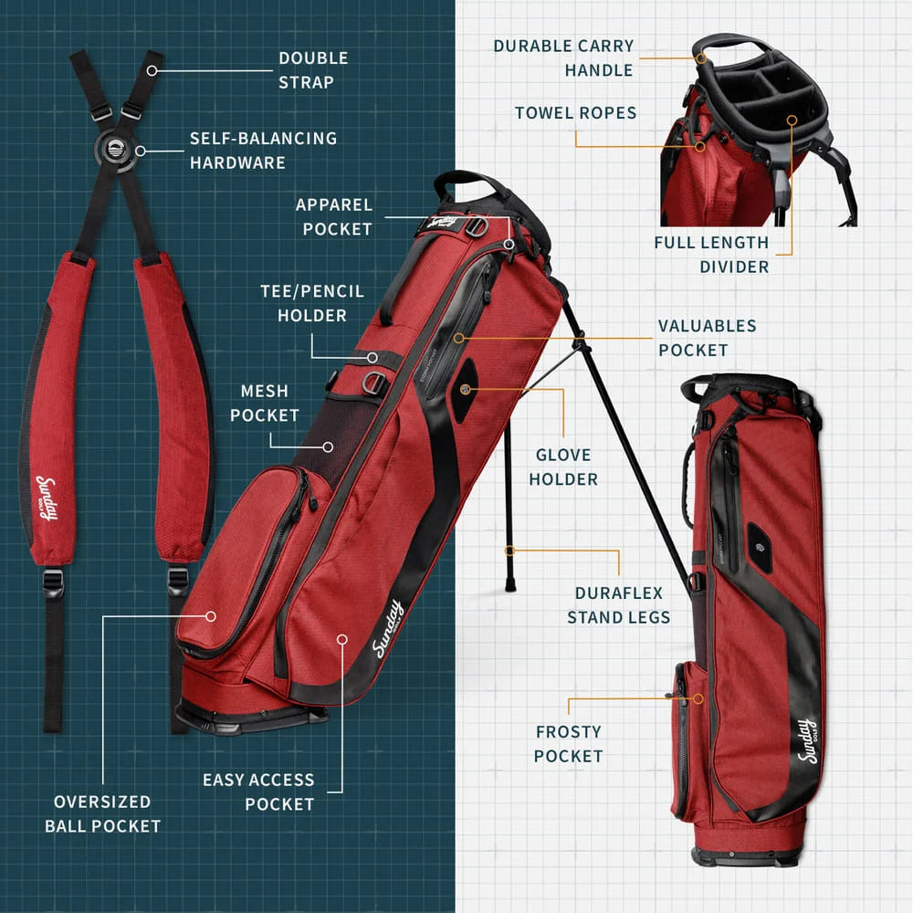 EL CAMINO - Ron Burgundy Walking Golf Bag