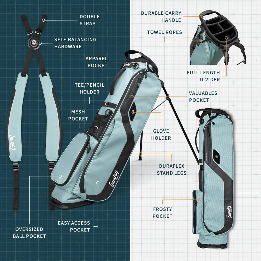 EL CAMINO - Seafoam Walking Golf Bag