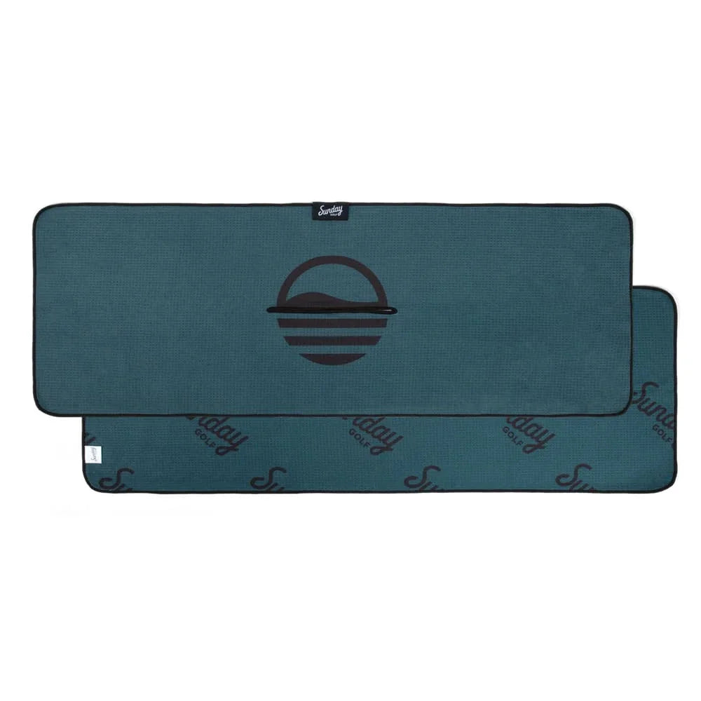 Serviette de Golf Classique Couleur Vert Minuit