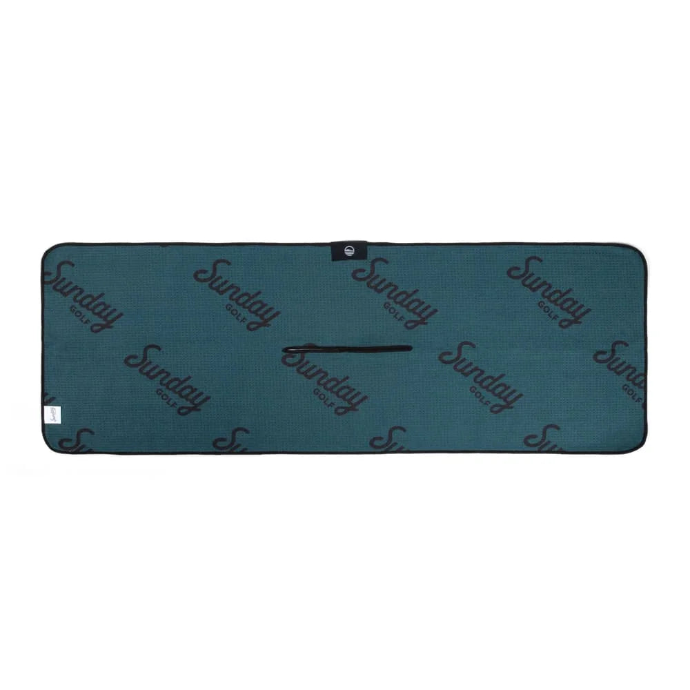 Serviette de Golf Classique Couleur Vert Minuit