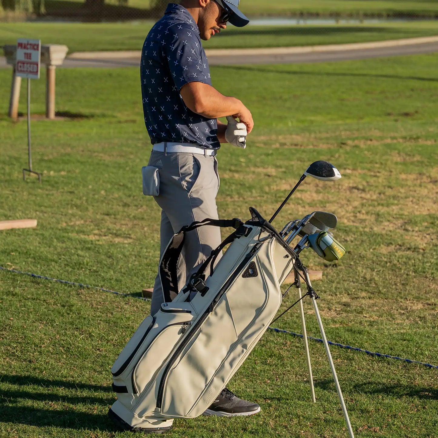 Sac de Golf Trépied "RYDER" Classe S Couleur Crème
