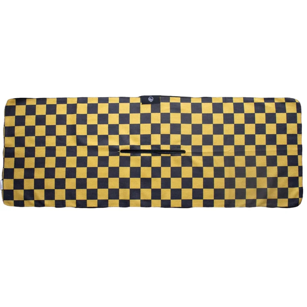 Tailgate Golf Towel - Black & Yellow