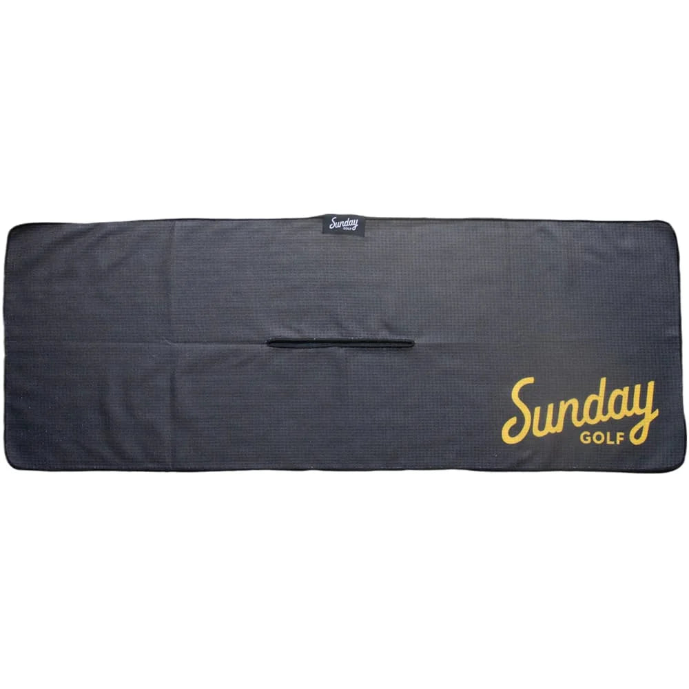 Tailgate Golf Towel - Black & Yellow