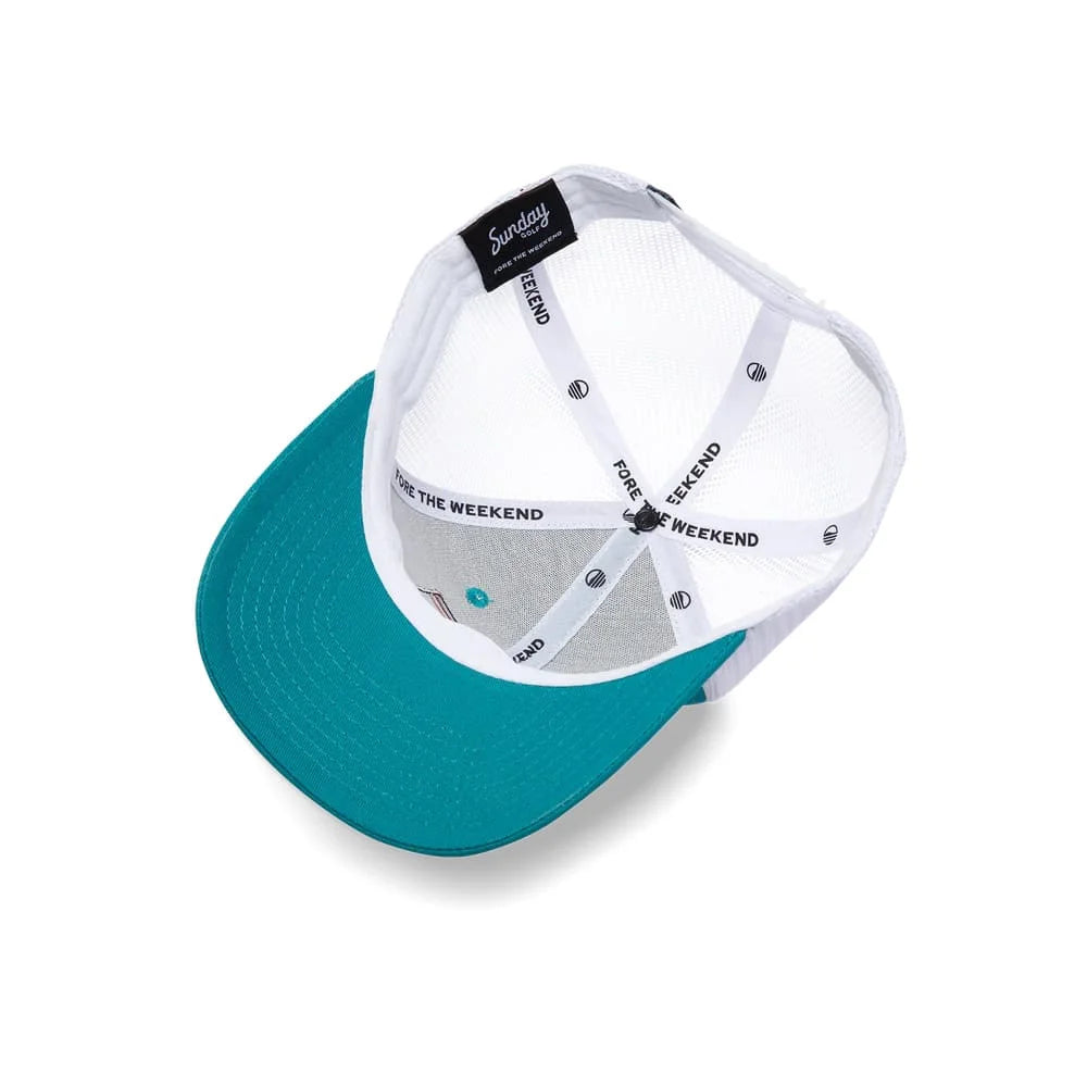Casquette de Golf "TRUCKER" Couleur Turquoise
