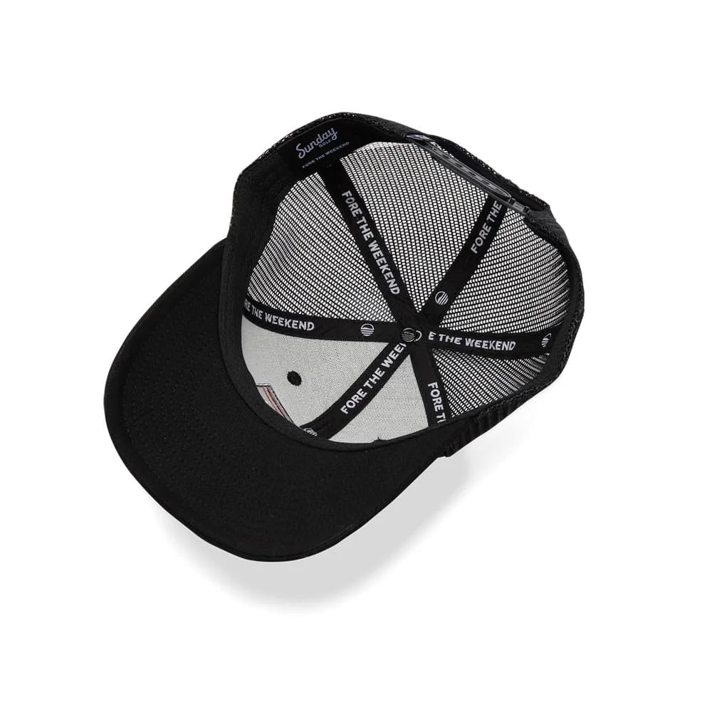 Casquette de Golf "TRUCKER" Couleur Noire