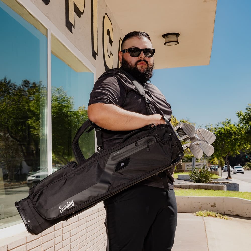 EL CAMINO - Matte Black Walking Golf Bag