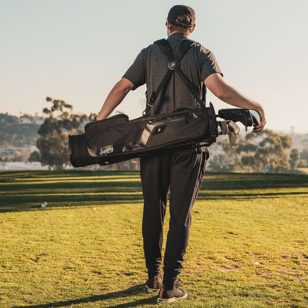 EL CAMINO - Matte Black Walking Golf Bag