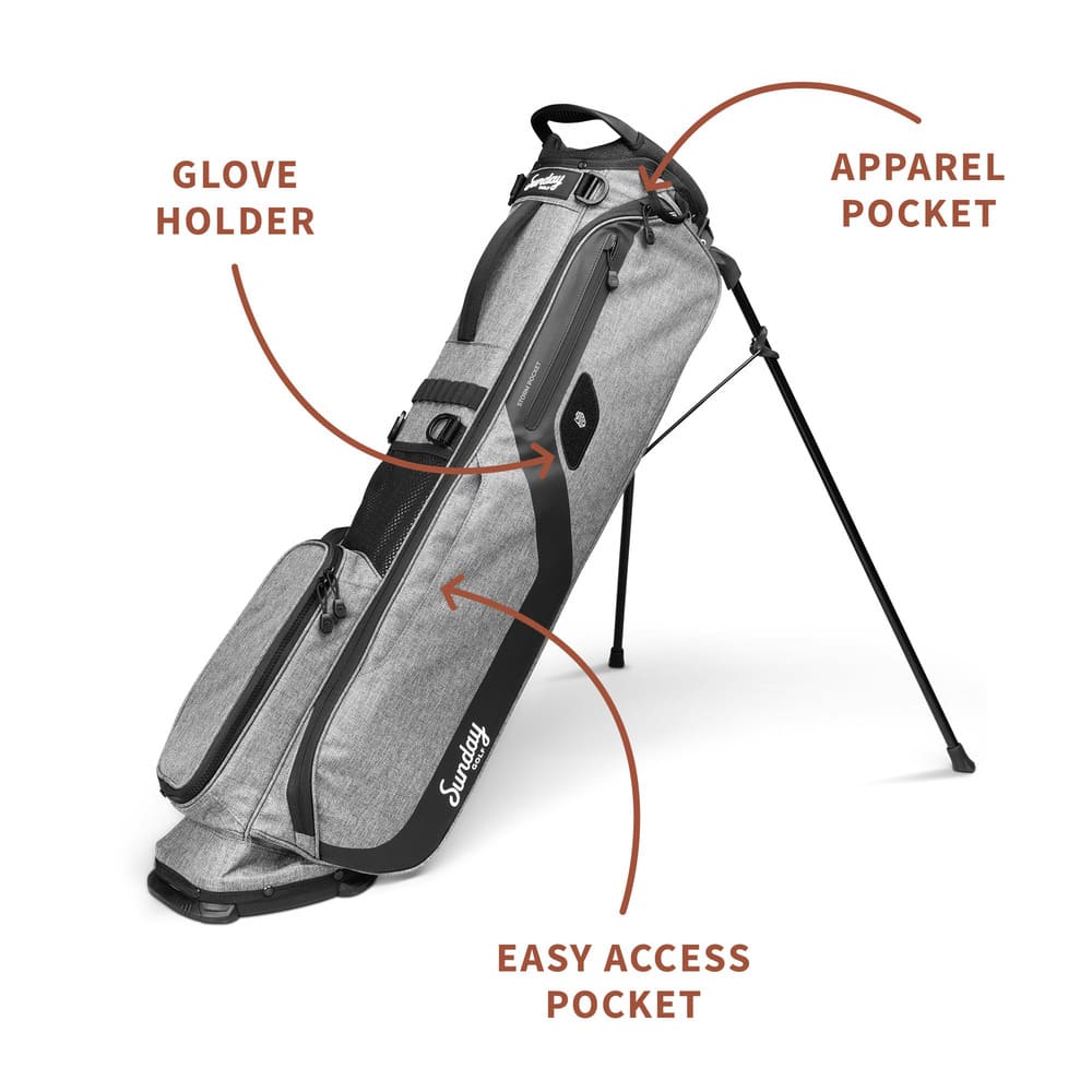 EL CAMINO - Heather Gray Walking Golf Bag