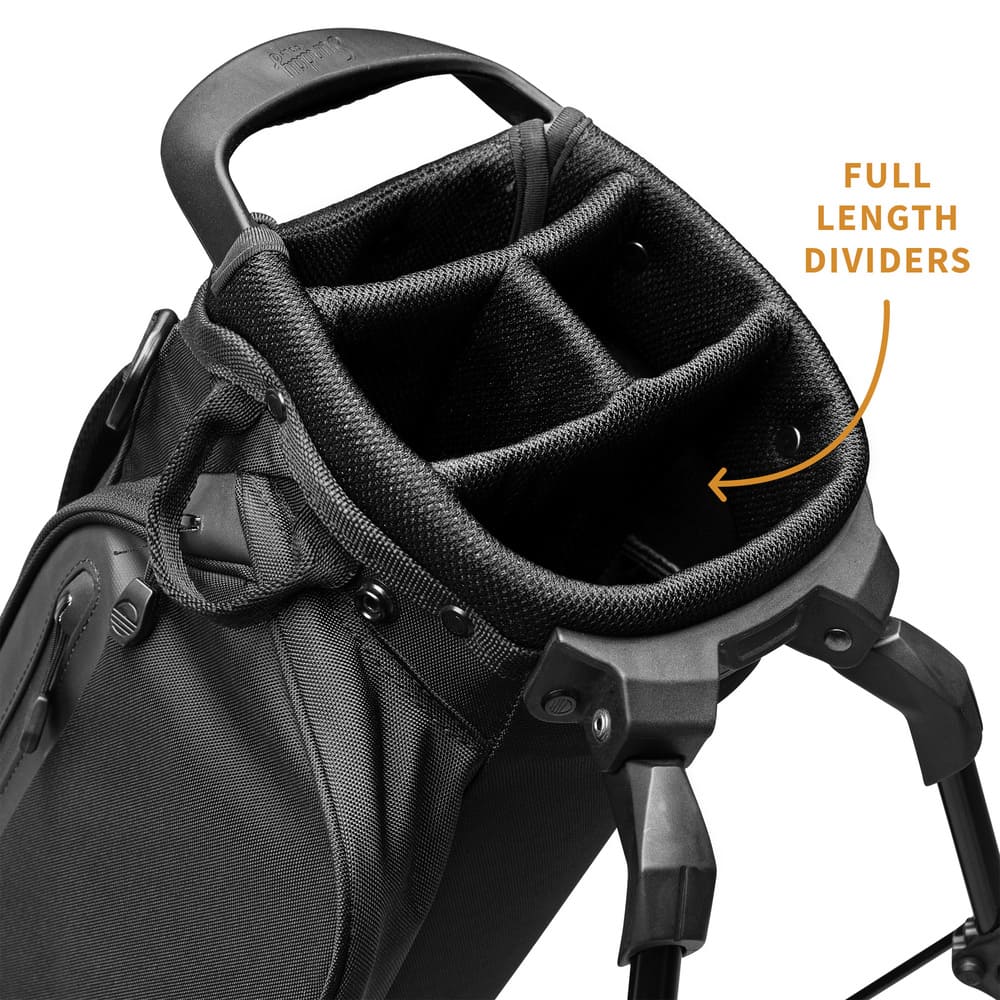 EL CAMINO - Matte Black Walking Golf Bag