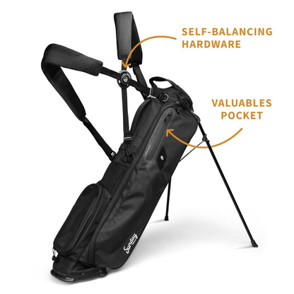 EL CAMINO - Matte Black Walking Golf Bag