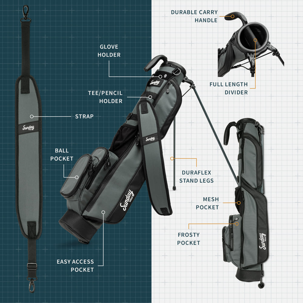 THE LOMA - Midnight Green Par 3 Golf Bag