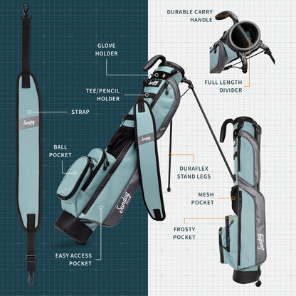 THE LOMA - Seafoam Par 3 Golf Bag