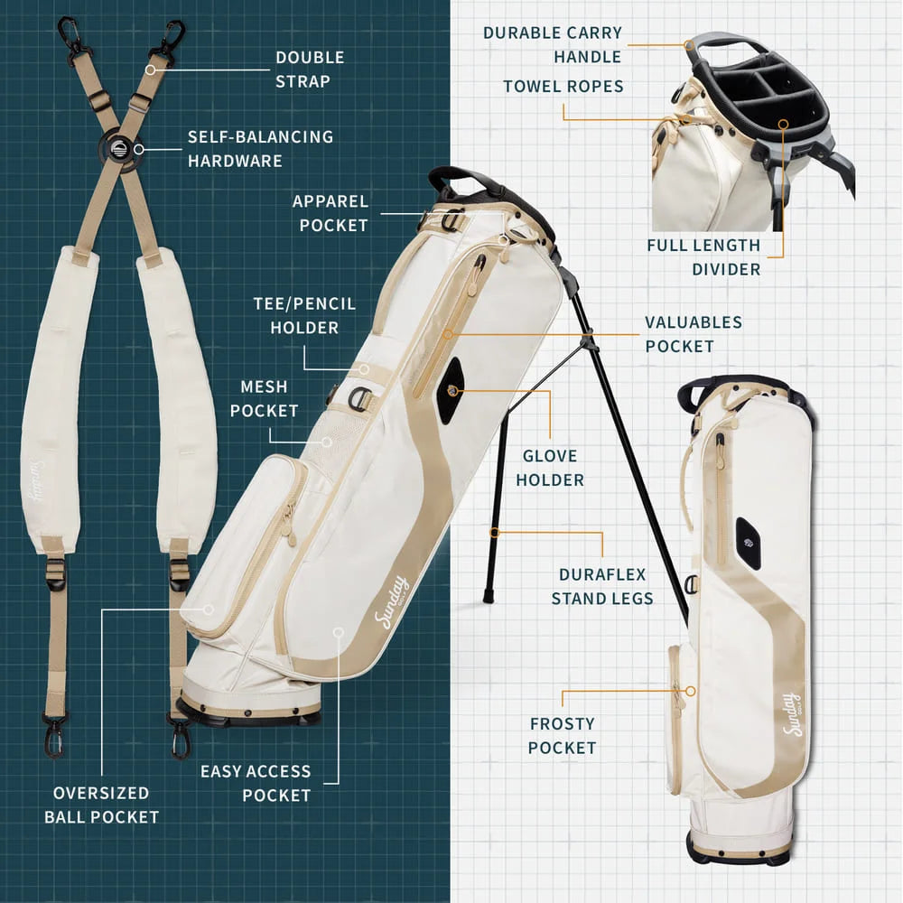 EL CAMINO - Toasted Almond Walking Golf Bag