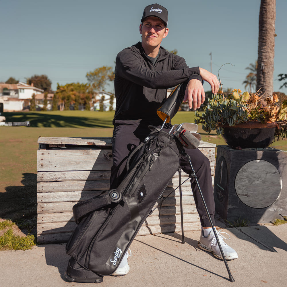 EL CAMINO - Matte Black Walking Golf Bag