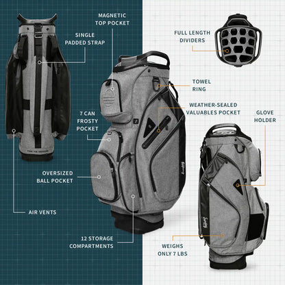 THE BIG RIG - Heather Gray Cart Bag