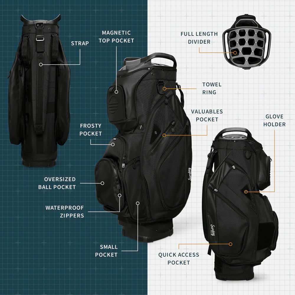 THE BIG RIG - Matte Black Cart Bag