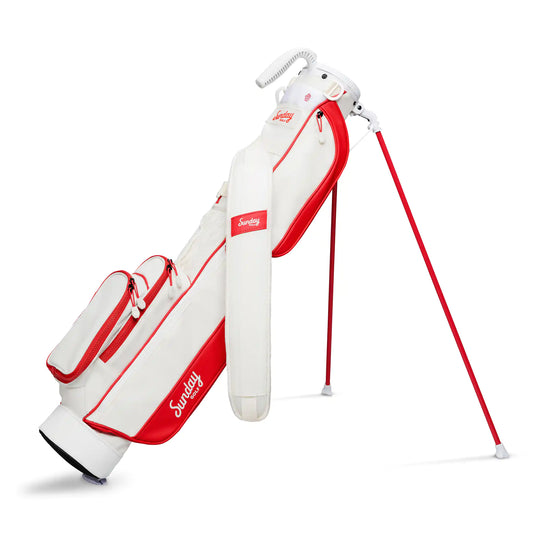 Sac de Golf Par-3 "THE LOMA" Couleur Rouge/Blanc Cassé